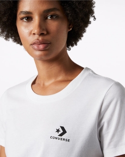 Camisetas Converse Stacked Logo Para Mujer - Blancas | Spain-7925